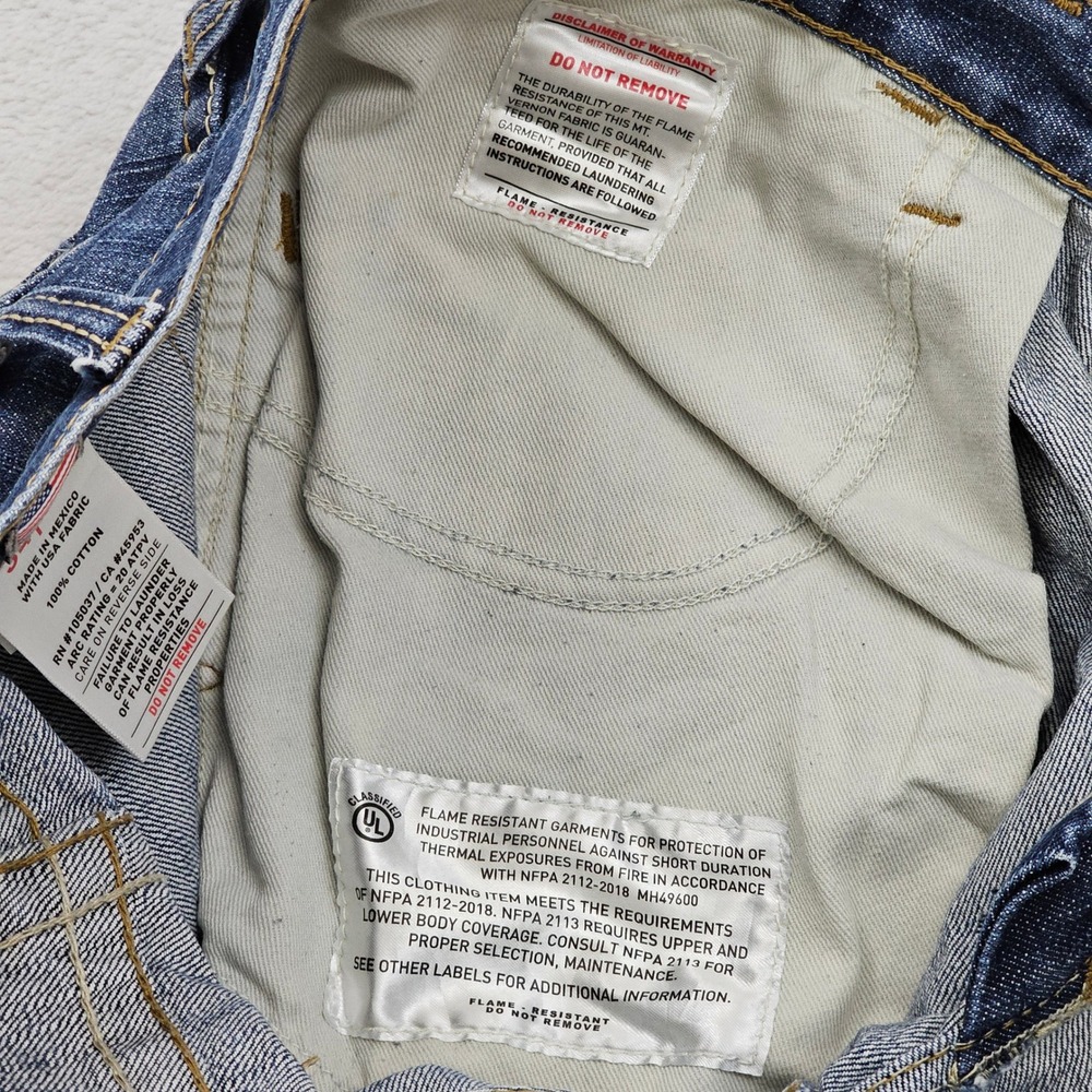 Ariat FR M4 Relaxed Boot Jeans Mens 34x35 Blue Denim Flame Resistant Workwear - Picture 11 of 13
